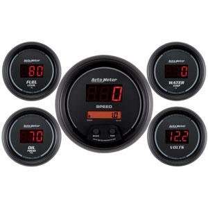 Auto Meter 6300 Sport Comp Digital 5 pc. Kit Box with Programmable 