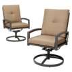   Home™ Smithwick 2 Piece Metal Patio Motion Dining Chair Set   Taupe
