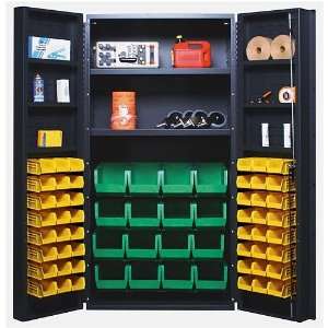   Security Storage Cabinet with Plastic Bins   QSC 36 FD