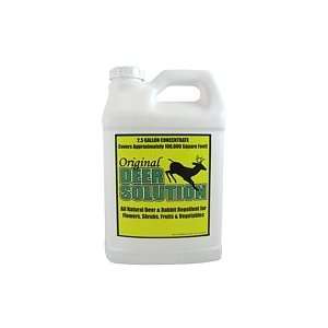 Deer Solution Natural Deer and Rabbit Repellent 2.5 Gallon Concentrate 