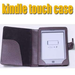   Folio PU Leather Case Cover Pouch For Ebook  Kindle Touch  