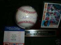Eddie Murray PSA/DNA Topps Autographed Baseball, Wstand  