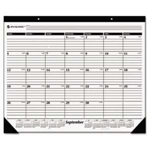  Recycled 16 Month Desk Pad Calendar, 22 x 17, 2012 2013 