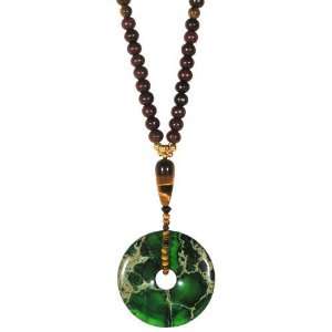    Dharma Wheel Necklace Naga Land Tibet Sacred Stones Amulet Jewelry