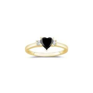  1.90 Cts Black & White Diamond Classic Three Stone Ring in 