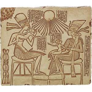  Akhenaton, Nefertiti and Their Daughters Wall Decor
