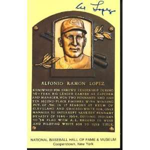  White Sox Al Lopez Autographed Hall of Fame Postcard w/COA 
