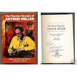 Arthur Miller Theater Essays Rare Signed Autograph Book   Sports 