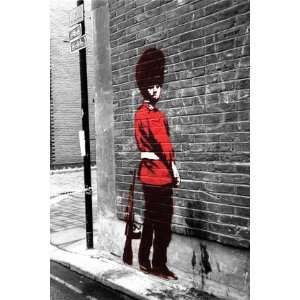  Banksy Queens Guard Mini PAPER Poster Measures 23.5 x 16 