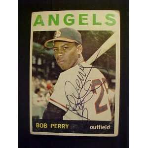 Bob Perry Los Angeles Angels #48 1964 Topps Signed Autographed 