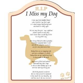 Miss My Irish Setter Dog  8x10 (Female) Poem with Full Color 