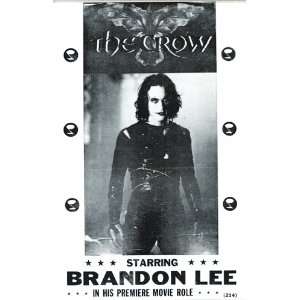  The Crow Starring Brandon Lee 14 X 22 Vintage Style 