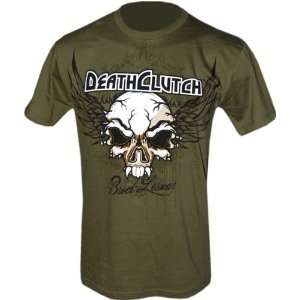  Death Clutch Brock Lesnar Flying Skull Army Green T Shirt 