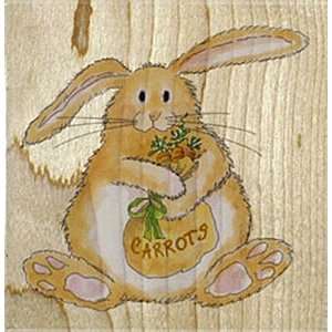  Butterbean With Carrots Wood Mounted Rubber Stamp Office 