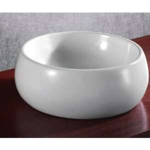  Caracalla CA4921 Circular White Ceramic Vessel Bathroom 