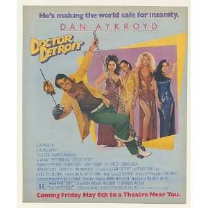  1983 Dan Aykroyd Doctor Detroit Movie Promo Print Ad 