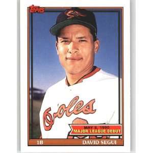  1991 Topps Debut 90 #140 David Segui   Baltimore Orioles 
