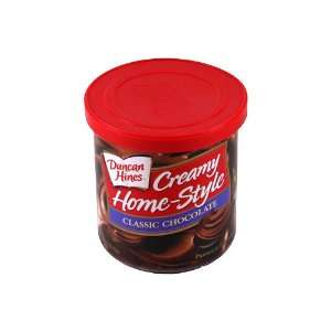Duncan Hines Premium Frosting Creamy Home Style Classic Chocolate 16oz 