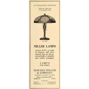  1919 Ad Edward Miller & Co. Miller Lamps No. L2389 