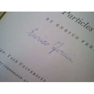 Fermi, Enrico Elementary Particles 1951 Book Signed Autograph