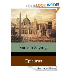 Vatican Sayings [Annotated] Epicurus  Kindle Store