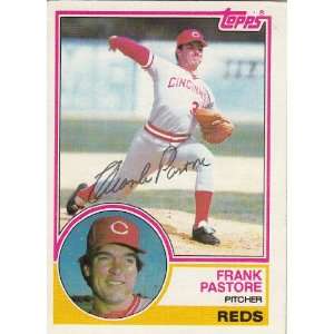  1983 Topps #658 Frank Pastore Reds Signed 