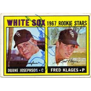 Duane Josephson & Fred Klages Chicago White Sox Rookie Stars #373 1967 