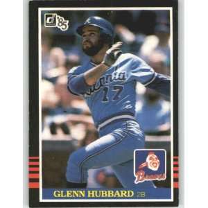  1985 Donruss #199 Glenn Hubbard   Atlanta Braves (Baseball 