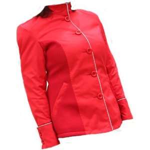  GoGo Gear Red Size 12 Womens Cafe Motorcycle Jacket 