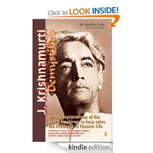 Krishnamurti Demystified Dr. Kalidas Joshi  Kindle 