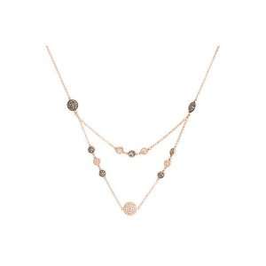  Judith Jack Rose and Blanc Frontal Necklace Everything 