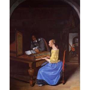  Hand Made Oil Reproduction   Jan Steen   32 x 42 inches 