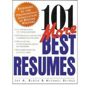   BEST RESUMES ]Block, Jay A.(Author) on 30 04 1999 Jay A. Block Books