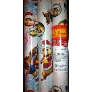Hallmarks Alvin and the Chipmunks Christmas Gift Wrap 50 Sq. Ft. by 