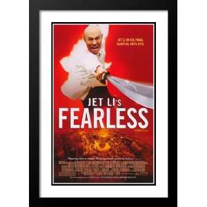 Jet Lis Fearless 32x45 Framed and Double Matted Movie Poster   Style 