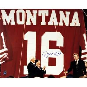 Joe Montana San Francisco 49ers  Hall of Fame 2000  16x20 Autographed 