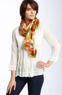 Lulla Collection by Bindya Floral Boiled Wool Scarf  