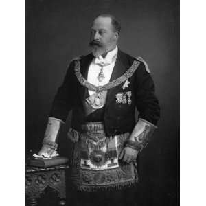  King Edward VII Dressed in Masonic Garb, 1895 Stretched 