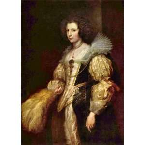  Portrait of Marie Louise de Tassis by Van Dyck canvas 