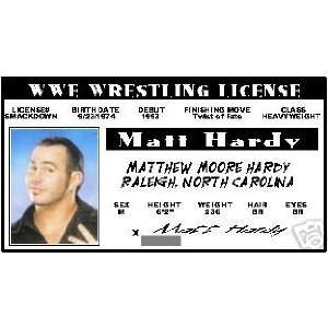Matt Hardy   WWE Wrestling  Collector Card