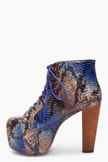Jeffrey Campbell Snake Combo Booties for women  
