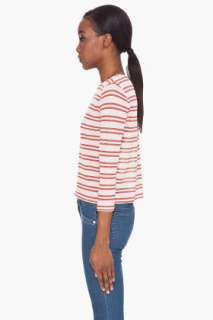 Red Striped Blouse for women  