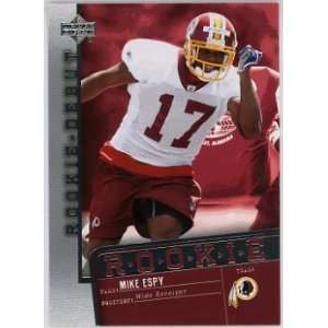 Mike Espy Washington Redskins 2006 Upper Deck Rookie Debut Rookie 