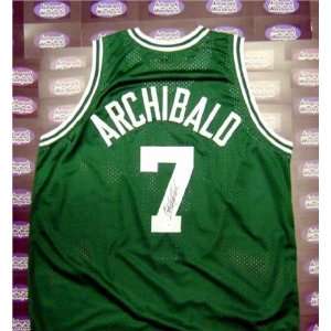 Nate Archibald Autographed/Hand Signed Basketball Jersey (Boston 