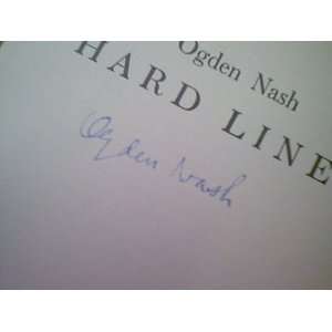  Nash, Ogden Hard Lines 1931 Book Signed Autograph 