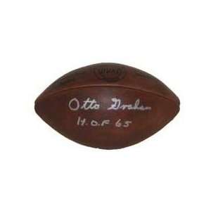 Otto Graham Autographed/Hand Signed Official NFL Duke Vintage 