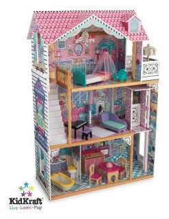 New Wooden Dollhouse Doll House Fits Barbie Elevator  