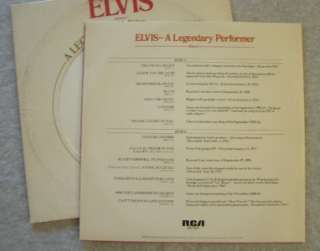 ELVIS A LEGENDARY PERFORMER VOL 1 RECORD ALBUM *  