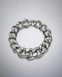 Silver Large Chain Bracelet  