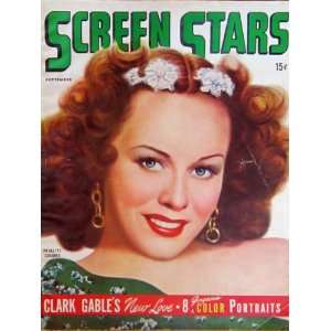  PAULETTE GODDARD Screen Stars magazine September 1944 
